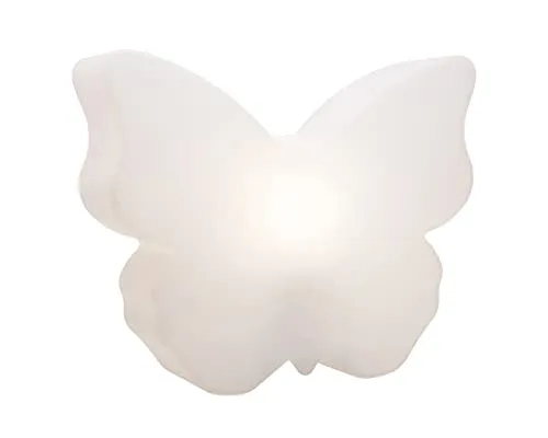 seasons design Shining Butterfly LED Deko-Lampe - Stimmungslichter: Wetterbeständige Schmetterlingslampe mit 15 Farben, inkl. Fernbedienung für individuelles Lichtambiente – ideal für Kinderzimmer und Outdoor.