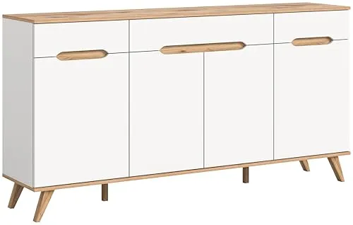 Sideboard Torso, Weiß, 185x95x40 cm von xonox.home