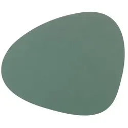 LINDDNA Tischset Nupo L Curve Leder Grün Hellgrün (Large)