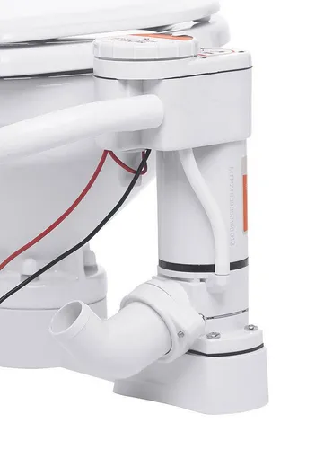 Compass Campingtoilette Umrüstsatz - Einfacher Umrüstsatz für den elektrischen Betrieb von Bordtoiletten. Mit integrierter Pumpe für komfortable Nutzung und einfache Installation ohne Umbauten. Ideal für Über- und Unterwasseranlagen.