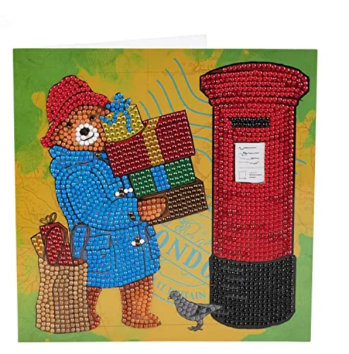 Paddington Diamant-Malerei/Kristallkunst-Set, von Craft Buddy – Grußkarten, Aufkleber, Notizbücher, Bilder (18 x 18 cm, Geschenke senden, Grußkarten-Set)