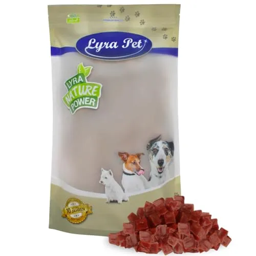 Lyra Pet® Entenbrustwürfel 1 kg - Hundefutter – Fettarmer, leicht verdaulicher Snack für Hunde aller Altersstufen. Ideal für Training und Suchspiele, in einem praktischen Zip-Beutel für langanhaltende Frische.