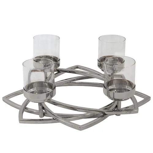Fink 4-flg. Edelstahl Kerzenhalter Ø43cm von Fink