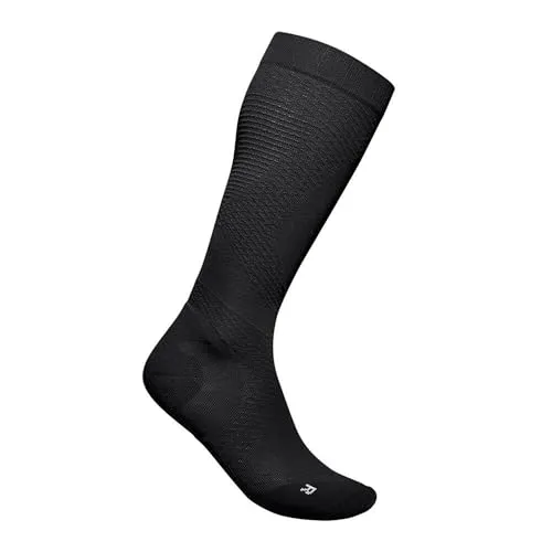 Bauerfeind Kompressionssocke Run Ultralight schwarz Herren - Größe S (41-43) - Sportsocken für Trailrunning mit gezielter Kompression, die Deine Muskeln unterstützt und Energiereserven schont - ultraleicht und kaum spürbar!