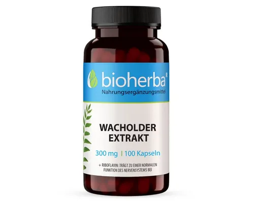 Produktbild BIOHERBA R Bioherba Wacholder Extrakt 300 mg 100 Kapseln Nahrungsergänzungsmittel, 1 er
