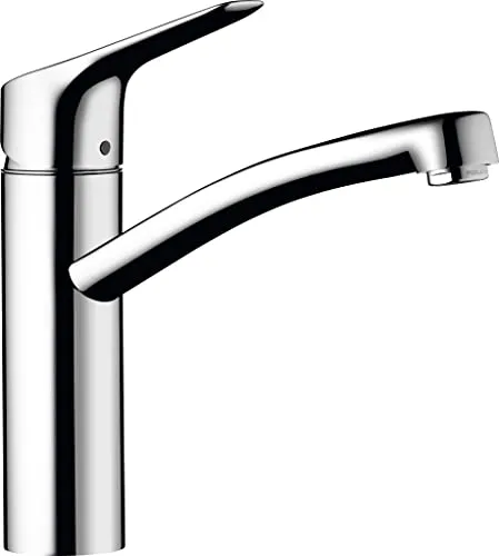 hansgrohe Küchenarmatur MySport, Wasserhahn Küche mit Auslauf Höhe 160 mm, wassersparend, 360° drehbar, 1 Strahlart, Chrom, Verchromt
