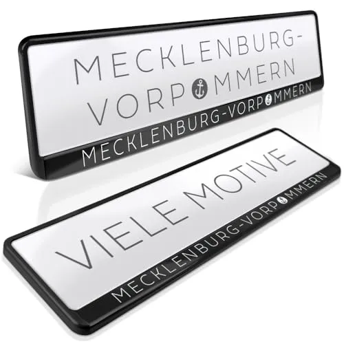 Kennzeichenhalter | Mecklenburg-Vorpommern 03 | PKW Nummernschildhalter 2