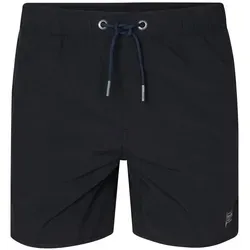 Petrol Industries Badeshorts - Unifarbene Badehose mit Logo in Schwarz, Größe L - Herren-Bademode, modische unifarbene Badehose aus 100% Nylon, ideal für den Strand oder Pool mit praktischem Pflegehinweis bei 30°C.