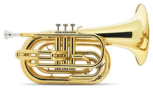 Classic Cantabile MB-33 Marching Bariton - Stimmung: Bb, Material: Messing - inkl. Hartschalenkoffer und Mundstück