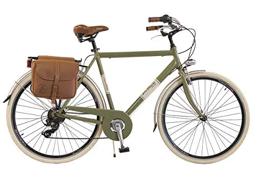 Via Veneto by Canellini CTB Fahrrad Citybike Herren Vintage Retro Via Veneto Aluminium (Olivgrün, 50)