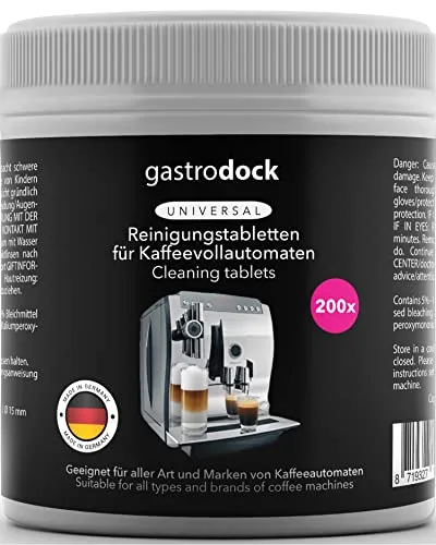 Premium [200 x 2g] Reinigungstabletten für Kaffeevollautomaten