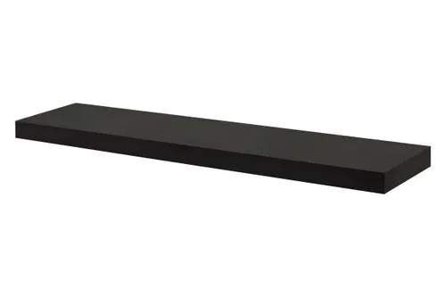 Dolle Wandregal 115 x 25 cm schwarz - Elegantes Wandregal in Schwarz, ideal für jede Wandgestaltung. Mit robustem Holzmaterial und einem praktischen Regalboden für stilvolle Aufbewahrung.
