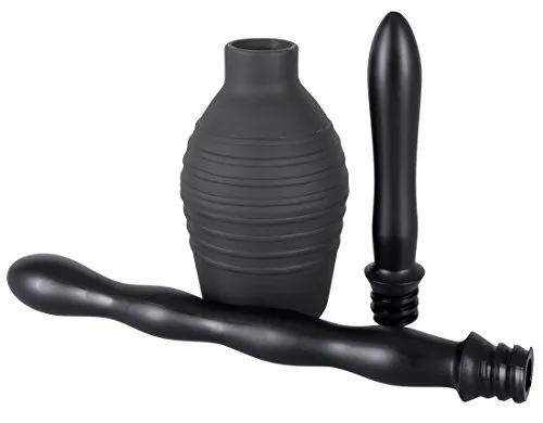 You2Toys Shower me - Intimdusche mit 2 Aufsätzen für Frauen und Männer, Dusche mit 300 ml Fassungsvermögen und Spritzlöchern, schwarz