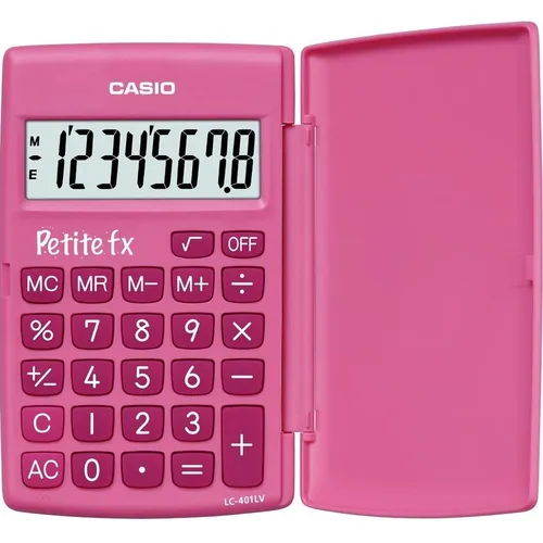 Casio Petite fx LC-401LV (Batterien) (LC-401LV-PK) in pink von CASIO