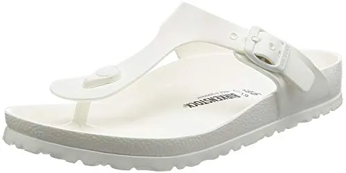 Birkenstock Unisex Gizeh Eva White Sandals - Sandalen mit flexibler und leichter Laufsohle für optimalen Tragekomfort, ideal für den Sommer und aus hochwertigem deutschen Material hergestellt.