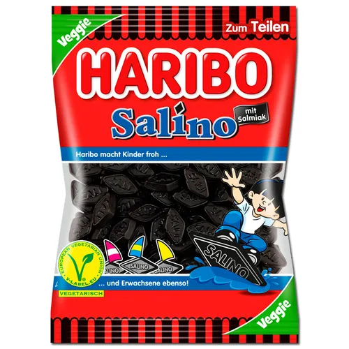 Haribo Salino 175g Lakritz - Leckere Lakritzbonbons in der praktischen 175g Packung – ideal für Naschkatzen und Liebhaber von süß-salzigen Snacks!