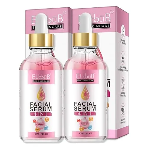 P-Beauty Vitamin C+E Serum | Hyaluronsäure & Niacinamid | Anti Aging Gesichtsserum, trockene Haut | Gesichtspflege, Hautpflege | Gesichts serum Vegan | feuchtigkeitsspendend & hautaufhellend | 2x30ml