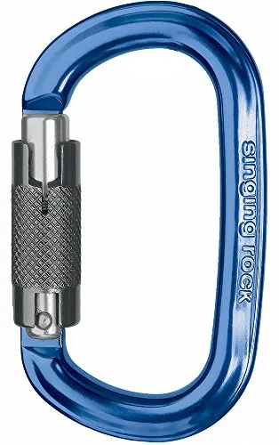 Singing Rock Ozone Ovalkarabiner blau, Variante:Twist in blau von Singing Rock