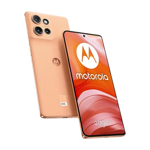 Motorola Smartphone Moto Edge 50 12G-512GB Peach Fuzz in orange von Motorola
