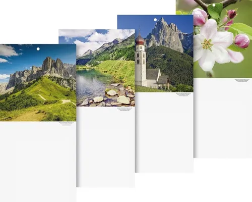 BRUNNEN Abreißkalender mit Landschaftsmotiven - Kalender mit 16,5x26,5 cm, ideal für die Wandgestaltung, vollflächige Bilder und praktische Aufhängelochung.