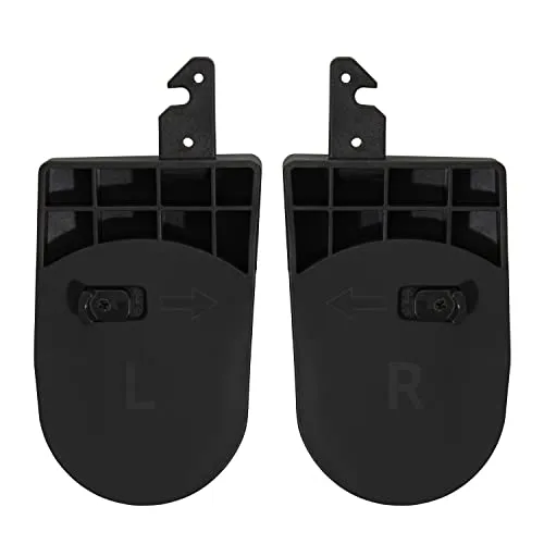 hauck Babyschalen Adapter für Kinderwagen Walk N Care und hauck Schale Comfort Fix oder Select Baby, Schnelle Befestigung, 1 Paar, Schwarz, 37585