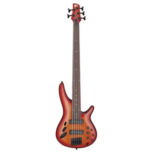 Ibanez SRD905F-BTL E-Bass Fretless - Fretless E-Bass mit elegantem Brown Topaz Burst Design, Semi Hollow Body für warmen Klang und 5-teiligem Ahorn/Walnuss-Hals für optimale Spielbarkeit – ideal für kreative Bassisten!