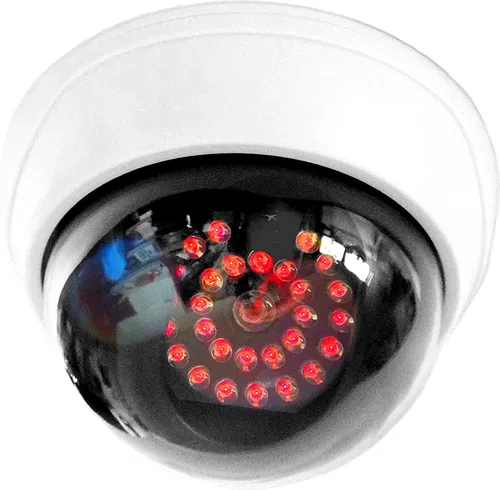 O&W Security Kamera Attrappe mit 25 roten LED's