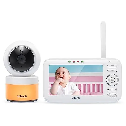 VTech MB5463 Babyphone mit Kamera - Babyfone mit HD-Kamera, bietet klare Videoübertragung und eine beruhigende Nachtsichtfunktion für eine sichere Überwachung Ihres Babys.