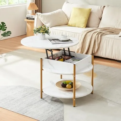 [en.casa] Couchtisch Kandas mit Hebeplatte von en.casa