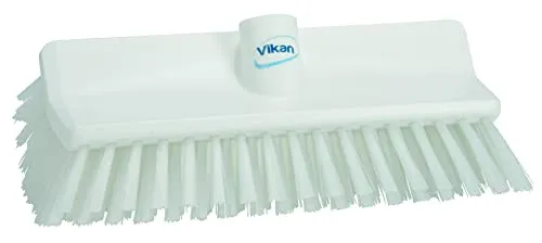 VIKAN High-Low-Bürste, Winkelschrubber, 265 mm - Reinigungsbürsten für schwer zugängliche Flächen, HACCP konform und ideal für die Reinigung von Sockelleisten, Abflüssen und Gullys. Maximale Reinigungstemperatur bis 121 °C.