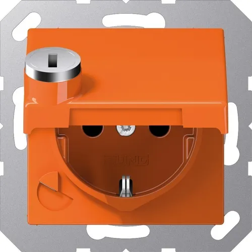 Steckdosen Orange von Jung SCHUKO-Steckdose Steckdosen