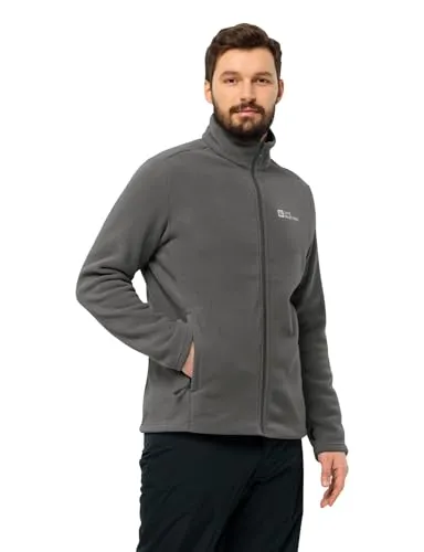 Jack Wolfskin Winterstein Full Zip M Slate (6945) 4XL - Laufjacke für Herren, umweltfreundlich aus POLARTEC 200, leicht, atmungsaktiv und schnelltrocknend – ideal für aktive Outdoor-Aktivitäten und kombinierbar im 3in1-System.