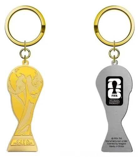 FIFA26 Schlüsselanhänger 2D Trophäe Fan-Merchandise Sammlerstück 6,5x2,8cm