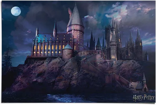 Reinders! Poster Harry Potter Hogwarts, (1 St) in blau von Reinders!