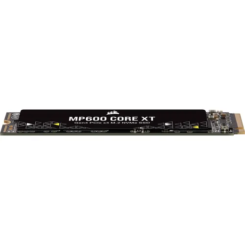 Corsair MP600 CORE XT 2TB M.2 PCIe Gen4 NVMe SSD – Ultimative Geschwindigkeit für Gaming und mehr - Festplatten mit bis zu 5900 MB/s sequenzieller Schreibgeschwindigkeit für blitzschnelles Laden von Spielen und Anwendungen. Ideal für PCIe 4.0-Notebooks und -Desktops.
