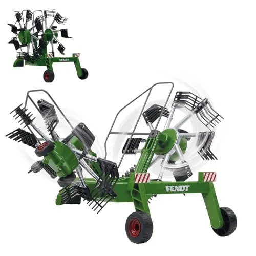 JAMARA 412589 - Fendt Former für RC Fendt Traktor 405035 - RC-Modelle mit rotierenden Zinken während des Fahrbetriebs und ferngesteuerten, hochklappbaren Auslegerarmen für realistische Spielmöglichkeiten.