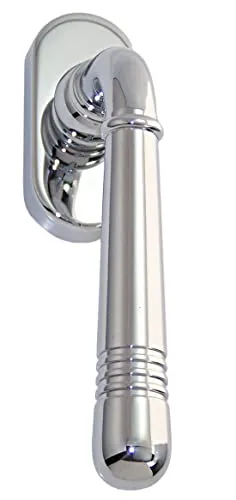 Fenstergriff Set FG Helena Prime 0320 Chrom poliert - Hochwertiger Fenstergriff mit präziser 90° Einrastmechanik, ideal für sichere und elegante Fensterbeschläge. Inklusive Befestigungsmaterial.