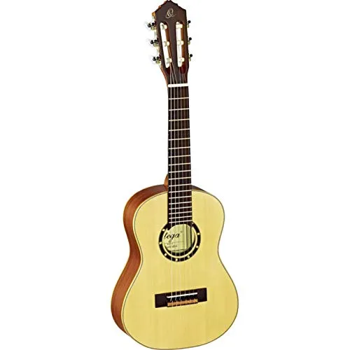 Ortega R121-1/4 Natur - Kinder-Gitarre - Family Series, ideal für junge Musiker, Fichte Decke und Mahagoni Boden, seidenmattes Finish für ein ansprechendes Design.