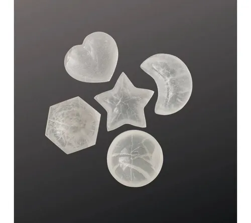 Landster Dekoschale Selenite Schale Schüssel Schmuckschale Ladeschale Kristall Dekoschale