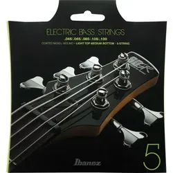 Ibanez IEBS5C 5-String Bass Guitar Strings - Light Top Medium Bottom, nickelbeschichtet für längere Spielbarkeit und perfekten Klang