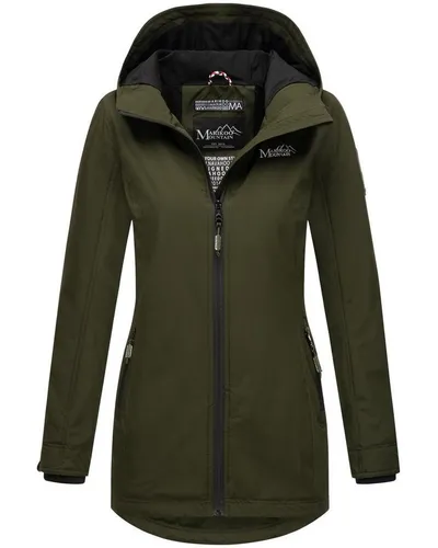 MARIKOO Übergangsjacke Damen - Atmungsaktive und winddichte Jacke mit Kapuze - Funktionsjacken, leicht und komfortabel mit samtweichem Innenstoff, ideal für kaltes Wetter und Outdoor-Aktivitäten.