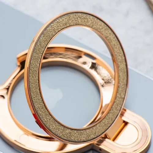 Ring Halter mit MagSafe Halterung Ständer Klebeständer Holder Brokat Glitzer