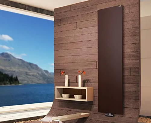 Szagato Badheizkörper Design Mirror Steel 3 - Hochwertiger Heizkörper mit Handtuchhaltern - Eleganter Badheizkörper aus pulverbeschichtetem Stahl, 180 x 47 cm, 1118 Watt. Made in Germany, schnelle Erwärmung und 5 Jahre Garantie. Ideal für stilvolle Badezimmer.