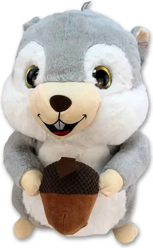 Graues Eichhörnchen als Kuscheltier - ca. 50 cm von L & B