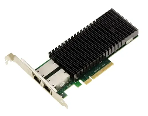KALEA-INFORMATIQUE PoE+ Ethernet 2-Port 10G RJ45 10 Gigabit Netzwerkkarte auf PCIe x8 Port mit Power-Over-Ethernet 30W Chipset Intel X540-T2.