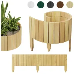 be4nature Palisade Flexibler Rasenkante Beeteinfassung 100x40 cm