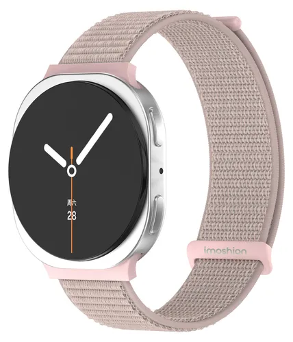 imoshion Nylon-Armbänder für die Samsung Galaxy Watch 9 (40/44 mm) / Watch 8 (40/44 mm) / Classic (46 mm) - Hellrosa