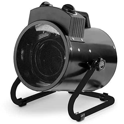 HECHT Heizlüfter – mobile Elektro-Heizung mit 3000 Watt – 3 Leistungsstufen – Thermostat – energiesparend im Verbrauch – Heizgerät für z.B. Baustellen, Garagen, Werkstätten, Camping, Wohnzimmer