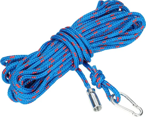 KOTARBAU® Schornsteinbesen Polypropylen-Zugseil 15m Ø 6mm mit Schelle und Gewinde