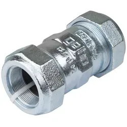 Gebo Serie 150 Verschraubung 01.150.02.05 - Sanitärinstallation, hochwertiger Temperguss-Klemmverbinder für Stahlrohr, ideal für Wasser, Gas und Heizöl mit hohen Druck- und Temperaturbeständigkeiten.